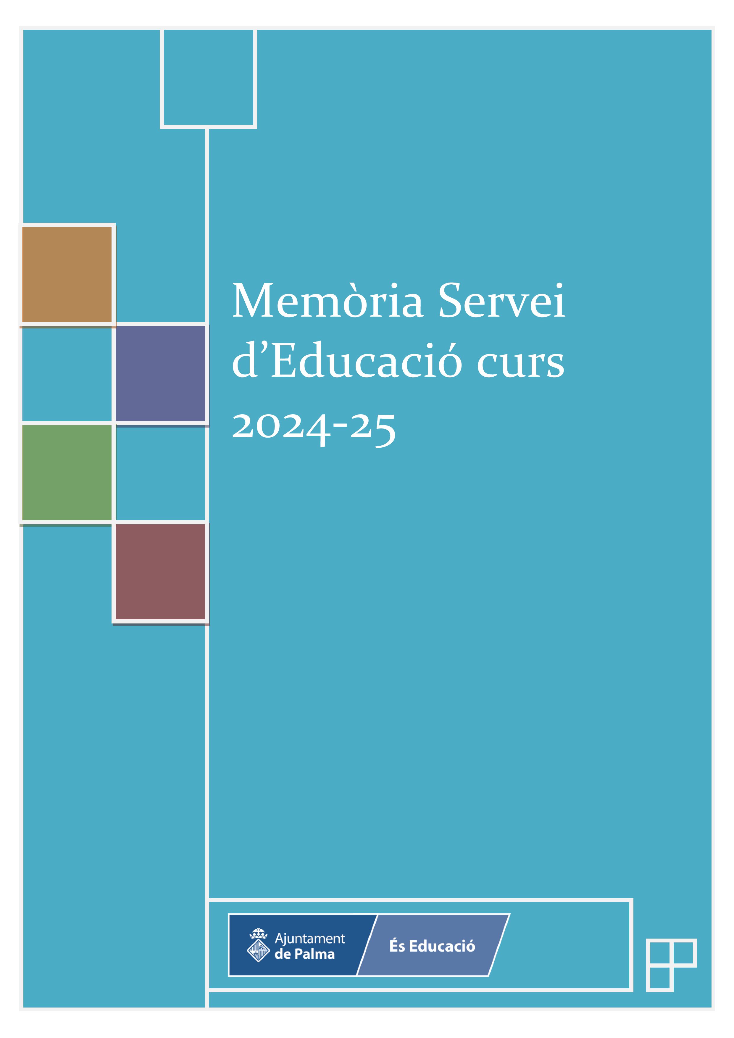Memòria Servei d'Educació curs 2024-25